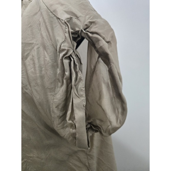 American Eagle Outfitters 100% Silk Boyfriend Fit Shirt - Size Small - Picture 5 of 7